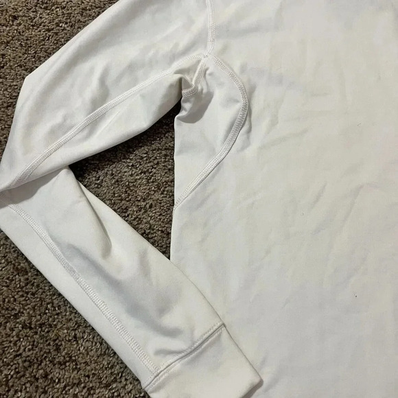 Nike Dri-Fit Long Sleeve Shirt Womens White BYU Mock Neck Thermal Run Panthers M - Picture 11 of 15